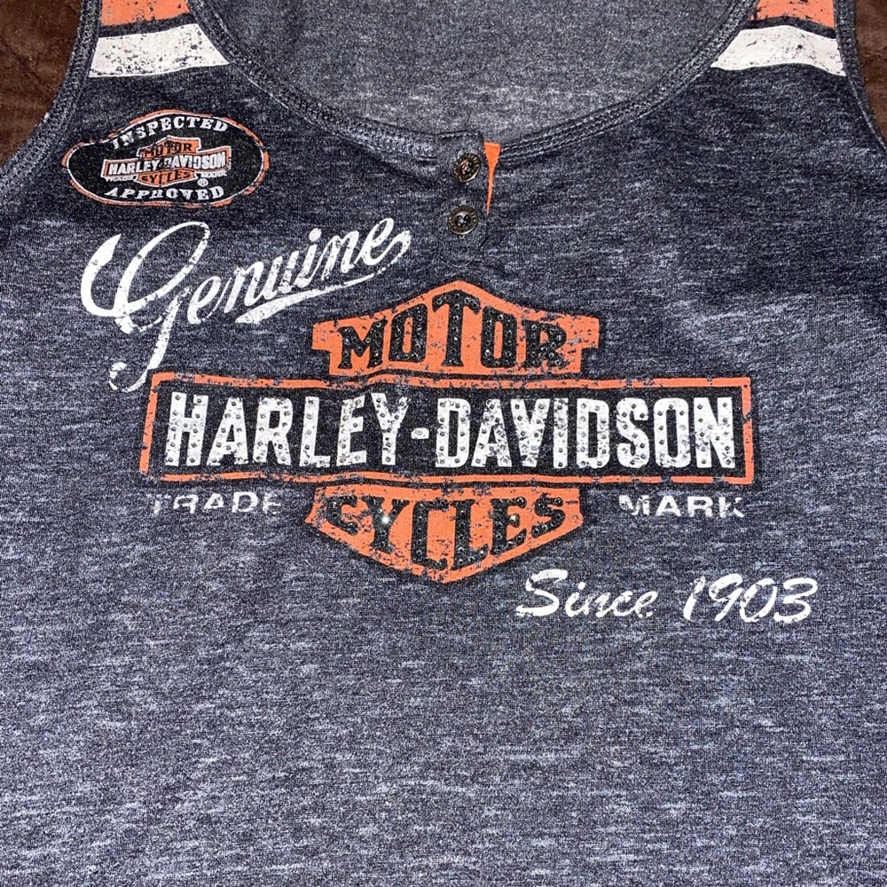 Harley Davidson oil can tank top